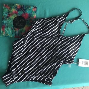 CupShe Little Lady Striped One-Piece Swimsuit